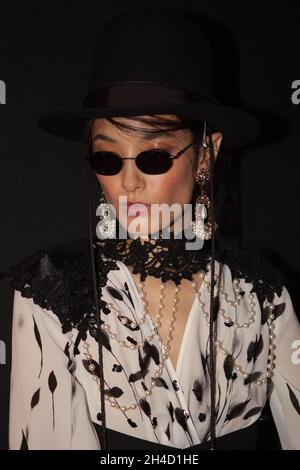 Backstage bei der Elisabetta Franchi Frühjahr / Sommer 2018 Frauenkollektion in Mailand, Italien. 22 Sept. 2017 Stockfoto