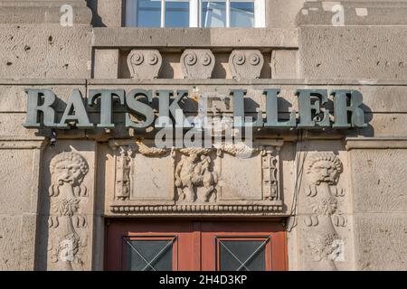 Ratskeller, Rathaus Schöneberg, John-F.-Kennedy-Platz, Schöneberg, Berlin, Deutschland Stockfoto