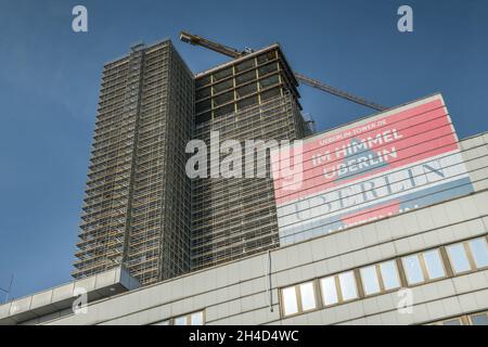 Überlin, Baustelle, Wohnhaus, Steglitzer Kreisel, Schlossstrasse, Steglitz, Berlin, Deutschland Stockfoto