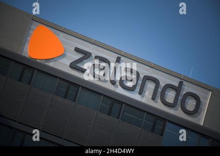 Zalando, Mühlenstraße, Friedrichshain, Berlin, Deutschland Stockfoto