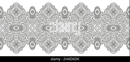 Vektor abstrakt dekorativ ethnisch ornamental Illustration. Stock Vektor