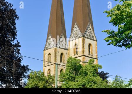 Neustädter Marienkirche, Papenmarkt, Bielefeld, Nordrhein-Westfalen, Deutschland Stockfoto