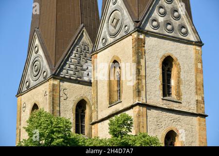 Neustädter Marienkirche, Papenmarkt, Bielefeld, Nordrhein-Westfalen, Deutschland Stockfoto