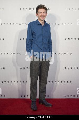 Bill Milner nimmt an der britischen Premiere von ANTHROPOID im BFI Southbank, London, Teil. Dienstag, 30. August 2016. Bildnachweis sollte lauten: Isabel Infantes / EMPICS Entertainment. Stockfoto