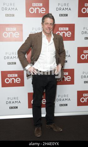 Hugh Grant nahm an der Pressekonferenz zum BBC One's A Very English Skandal bei BAFTA Piccadilly, London, Teil. Bild datiert: Mittwoch, 18. April 2018. Bildnachweis sollte lauten: Isabel Infantes / EMPICS Entertainment. Stockfoto