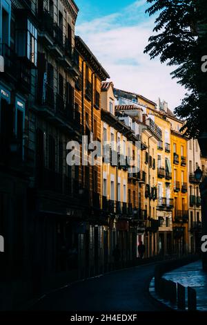 Calle Cava Baja in Marid, Spanien Stockfoto