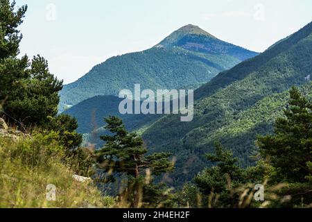 Valle varaita, Piemont, Italien Stockfoto