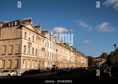 Klassische Bad-Gehäuse-Architektur mit lokalen Bath Stone gebaut Stockfoto