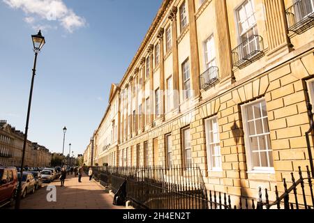 Klassische Bad-Gehäuse-Architektur mit lokalen Bath Stone gebaut Stockfoto
