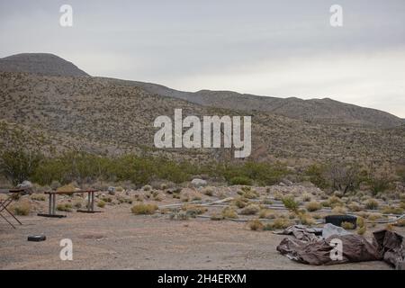 Wüstenboden im Tularosa-Becken von New Mexico Stockfoto