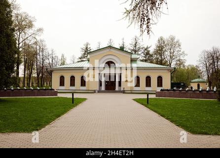 Borodino, Region Moskau, Russland - 12. Mai 2021: Bau des staatlichen militärhistorischen Museums der Schlacht von Borodino Stockfoto