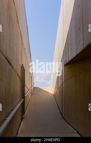 COA-Museum in Vila Nova de Foz COA. Archäologisches Museum des COA-Tals. Portugal Stockfoto