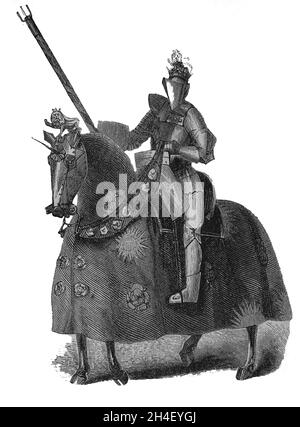 Edward IV. (1442-1483). König von England von 1461-1470. Gravur, 19. Jahrhundert. Stockfoto