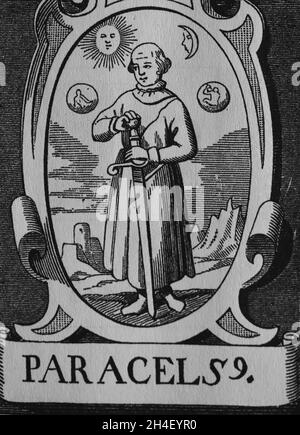 Paracelsus (1493-1541). Theophrastus von Hohenheim. Schweizer Arzt, Alchemist und Philospher der deutschen Renaissance. Stockfoto