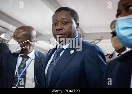 Glasgow, Großbritannien. Präsident von Togo, Faure Gnassingbé, bei der 26. UN-Klimakonferenz, bekannt als COP26, am 2. November 2021 in Glasgow, Schottland. Foto: Jeremy Sutton-Hibbert/Alamy Live News. Stockfoto