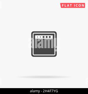 Flaches Vektorsymbol für Gitarrenverstärker. Handgezeichnete Design-Illustrationen. Stock Vektor