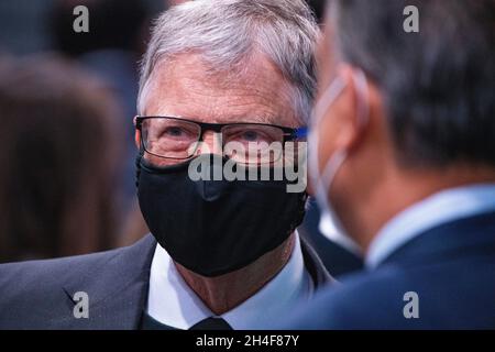 Glasgow, Schottland, Großbritannien. November 2021. IM BILD: Bill Gates, CEO von Microsoft. An diesem Nachmittag treffen sich die Staats- und Regierungschefs der Welt auf der COP26-Klimakonferenz in Glasgow. Quelle: Colin Fisher/Alamy Live News Stockfoto