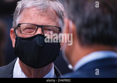 Glasgow, Schottland, Großbritannien. November 2021. IM BILD: Bill Gates, CEO von Microsoft. An diesem Nachmittag treffen sich die Staats- und Regierungschefs der Welt auf der COP26-Klimakonferenz in Glasgow. Quelle: Colin Fisher/Alamy Live News Stockfoto