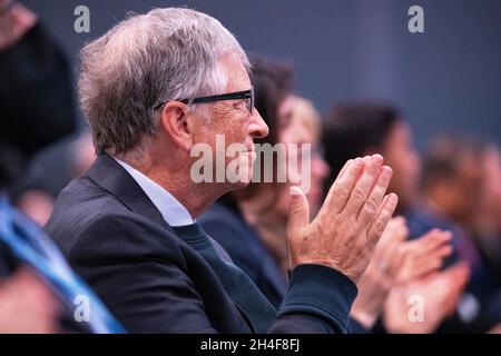 Glasgow, Schottland, Großbritannien. November 2021. IM BILD: Bill Gates, CEO von Microsoft. An diesem Nachmittag treffen sich die Staats- und Regierungschefs der Welt auf der COP26-Klimakonferenz in Glasgow. Quelle: Colin Fisher/Alamy Live News Stockfoto