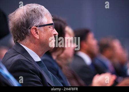 Glasgow, Schottland, Großbritannien. November 2021. IM BILD: Bill Gates, CEO von Microsoft. An diesem Nachmittag treffen sich die Staats- und Regierungschefs der Welt auf der COP26-Klimakonferenz in Glasgow. Quelle: Colin Fisher/Alamy Live News Stockfoto