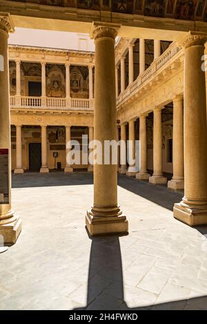 Padova Universität, der innere Hof des Bo Palastes Stockfoto