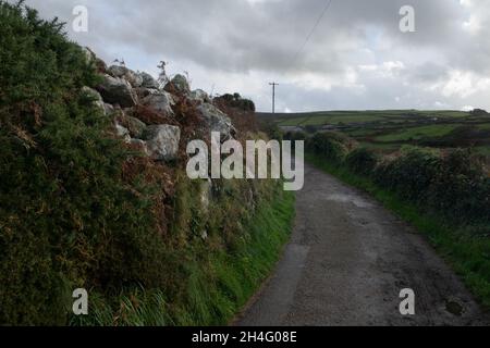 Ganz im Südwesten Englands in Zennor, Cornwall, Großbritannien Stockfoto