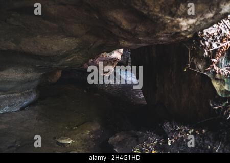 Onepoto Caves in der Nähe des Lake Waikaremoana. Neuseeland Stockfoto