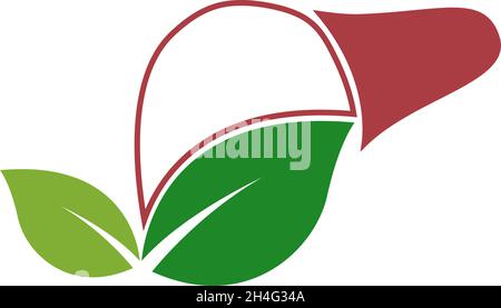 Vorlage für Human Liver Icon Logo Design Vektor Stock Vektor