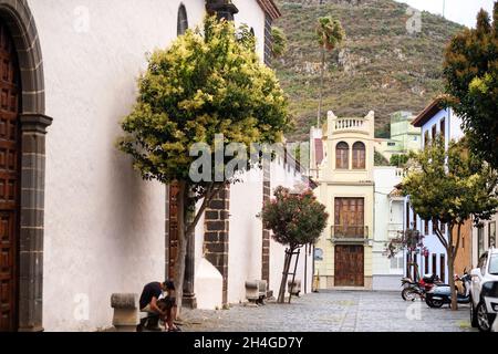 August 2019. Altstadt von La Laguna auf Teneriffa, Kanarische Inseln, Spanien. Stockfoto