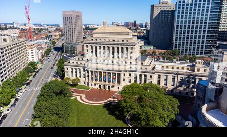 Die Mary Baker Eddy Library, Christian Science Center, Boston, Massachusetts, USA Stockfoto