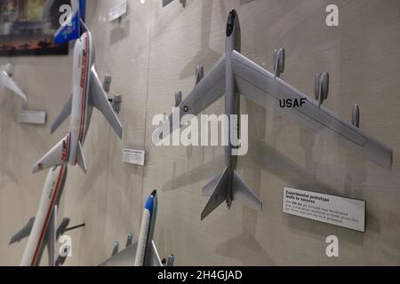 Die Modelle von Boeing gebauten Flugzeugen werden in der Ausstellung der Boeing 1916-2016 Centennial-Feier ausgestellt.Museum für Geschichte und Industrie.Seattle.Washington.USA Stockfoto