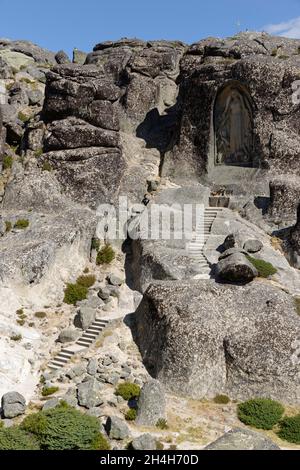 Nossa Senhora da Boa Estrela, unsere Mutter des Guten Sterns, Torre, Serra da Estrela, Regio do Centro, Portugal Stockfoto