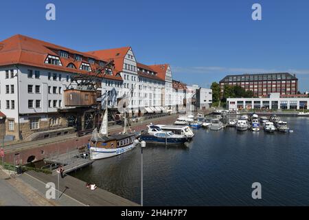 Einkaufszentrum, Tempelhofer Hafen, Tempelhof, Berlin, Deutschland Stockfoto