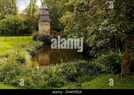 Taubenturm, Klostergut Graefenthal, Goch, Niederrhein, Nordrhein-Westfalen, Deutschland Stockfoto