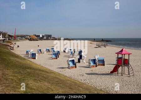 Strand, Hoernum, Sylt, Nordfriesische Insel, Nordfriesland, Schleswig-Holstein, Deutschland Stockfoto