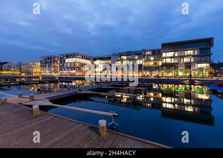 Phoenix Lake, Hoerde, Dortmund, Ruhrgebiet, Nordrhein-Westfalen, Deutschland Stockfoto