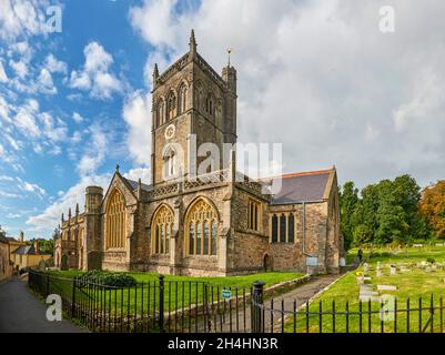 Axbridge und St. John’s Church Somerset Stockfoto