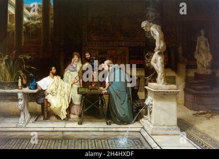 Sir Lawrence Alma-Tadema, Malerei, ein Kunstgunst, 1868 Stockfoto