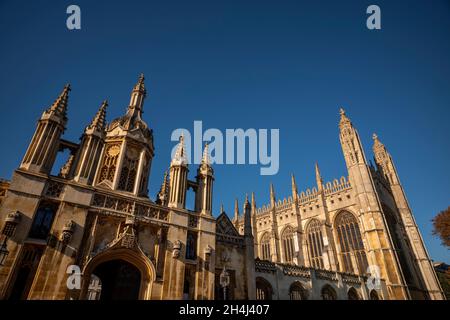 Cambridge, Cambridgeshire England UK Kings College 2 Nov 2021 Foto Brian Harris Stockfoto