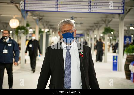 Glasgow, Schottland, Großbritannien. 2. November 2021 IM BILD: Präsident Wavel Ramkalawan, Republik Seychellen. (Geboren am 15. März 1959) ist ein Politiker der Seychellen und anglikanischer Priester, der seit dem 26. Oktober 2020 als Präsident der Republik Seychellen tätig ist. Ramkalawan war von 1993 bis 2011 und von 2016 bis 2020 oppositioneller Abgeordneter. Von 1998 bis 2011 und von 2016 bis 2020 war er auch Oppositionsführer. Am 25. Oktober 2020 gewann Ramkalawan die Präsidentschaftswahlen, den ersten solchen Sieg für einen Oppositionskandidaten seit der Unabhängigkeit. Quelle: Colin Fisher Stockfoto