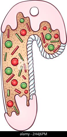 Lebkuchen-Plätzchenstock Stock Vektor