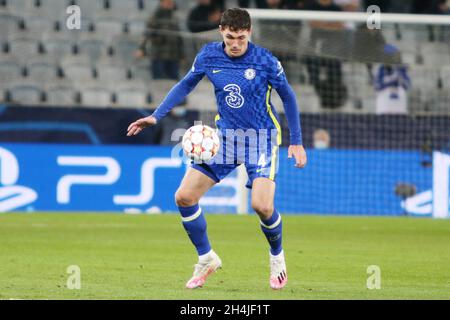 Malmö, Schweden. November 2021. Andreas Christensen vom FC Chelsea während der UEFA Champions League, Gruppe H Fußballspiel zwischen Malmo FF und Chelsea FC am 2. November 2021 im Eleda Stadion in Malmö, Schweden - Foto: Laurent Lairys/DPPI/LiveMedia Kredit: Unabhängige Fotoagentur/Alamy Live News Stockfoto