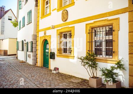 FORCHHEIM, DEUTSCHLAND - CA. AUGUST 2021: Das Stadtbild von Forchheim, Bayern, Deutschland Stockfoto
