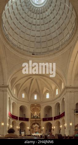 Innenraum des Santa Iglesia Concatedral de San Nicolás de Bari in der Stadt Alicante, Alacant, Spanien, Europa Stockfoto