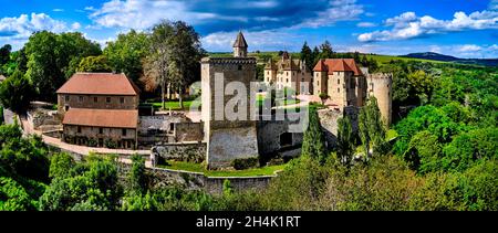 Frankreich, Saone et Loire, Schloss Chateau de Couches Stockfoto