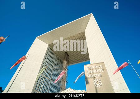 Frankreich, Hauts de seine, La Defense, die Grande Arche de la Defense des Architekten Otto von Spreckelsen Stockfoto