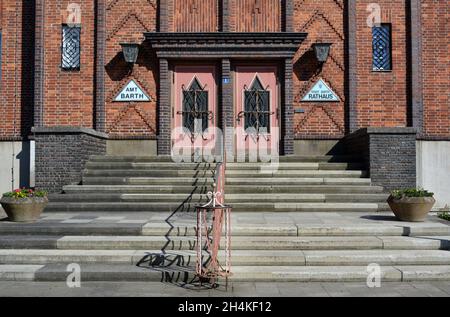 Rathaus Barth - Sitz der Stadtverwaltung und offizieller Sitz des Barth-Amtes, Fischland-Darß-Zingst - Boddenlandschaft, Ostsee, Mecklen Stockfoto