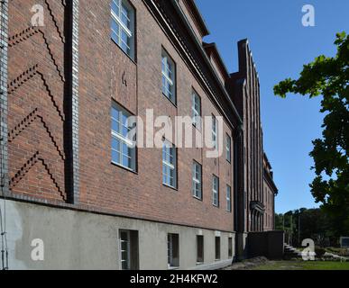 Rathaus Barth - Sitz der Stadtverwaltung und offizieller Sitz des Barth-Amtes, Fischland-Darß-Zingst - Boddenlandschaft, Ostsee, Mecklen Stockfoto