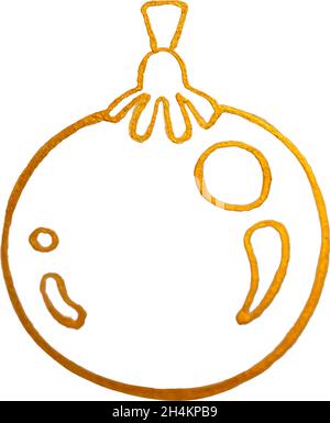 weihnachts-Ikone mit Schneeflocken, Hüten, Stern, weihnachtsbaum, Kugeln, Orange, Socke, Geschenk, Getränk und Girlanden. Vektorsymbole für Geschäfts- und Urlaubsreisen. Stock Vektor