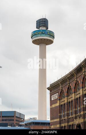 Radio City Tower und St Johns Beacon Galerie Liverpool 2021 Stockfoto